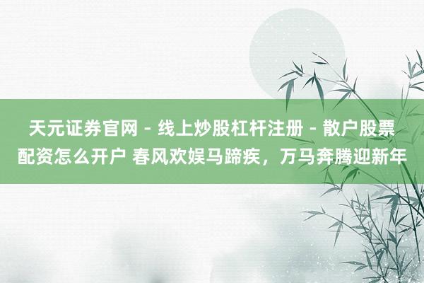 天元证券官网 - 线上炒股杠杆注册 - 散户股票配资怎么开户 春风欢娱马蹄疾，万马奔腾迎新年