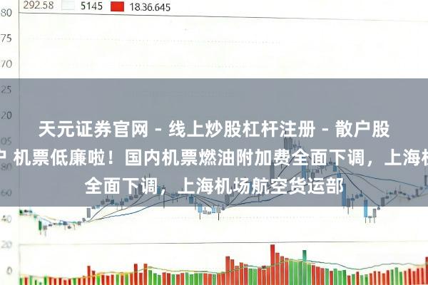 天元证券官网 - 线上炒股杠杆注册 - 散户股票配资怎么开户 机票低廉啦！国内机票燃油附加费全面下调，上海机场航空货运部