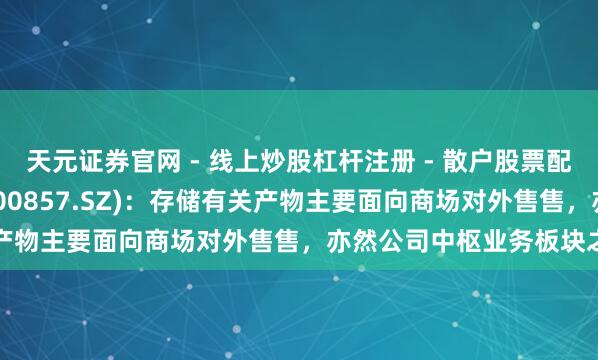 天元证券官网 - 线上炒股杠杆注册 - 散户股票配资怎么开户 协创数据(300857.SZ)：存储有关产物主要面向商场对外售售，亦然公司中枢业务板块之一